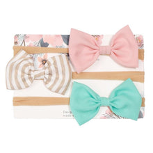 Load image into Gallery viewer, Baby Girls Headband Infant Elastic Headwear Kids Hair Accessories Bow Set For Baby Girls