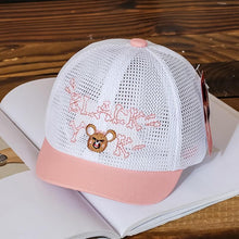 Load image into Gallery viewer, Luxury Summer Newborn Baby Sun Hat Cotton Beret Hat Cartoon Striped Bear Snapback Baseball Cap Baby Hats For girls and Boys Kids