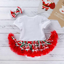 Load image into Gallery viewer, 3PCS Clothes Set Romper Dress Cottons Cartoon Deer Excellent Look Bowknot Shoes Outfit