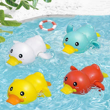 Load image into Gallery viewer, Bathroom Bath Shower Baby Clockwork Swimming Play Water Cute Little Yellow Duck Bathing Bathtub Toys For Kids