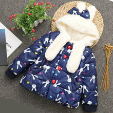 Load image into Gallery viewer, Luxury Newborn Children Plus Cute Hooded Cotton Jacket Infant Clothing for Baby Girls In Elegant Colorful Design For Winter