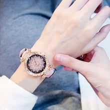 Load image into Gallery viewer, Women Elegant Popular Watch Set Starry Sky Ladies Bracelet Watch Casual Leather Sports Quartz Wristwatch For Women and Girls