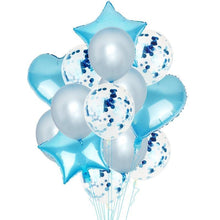 Load image into Gallery viewer, 14Pcs Multi Confetti Balloons For Happy Birthday Party Balloons In Several Luxury Variant Helium Ballons For Celebrations for Boy Girls and Babies party