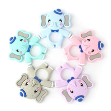 Load image into Gallery viewer, 2pcs Cartoon Baby Teether Animal Silicone Teether Raccoon Elephant Koala Giraffe Baby Teething Toys Accessories Perfect Toy For Kids