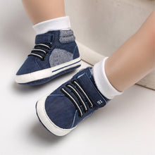 Load image into Gallery viewer, 0-18M Newborn Baby Soft Sole Shoes Boys Kids Lace-Up Ankle Boots Sneakers Perfect Baby Gift