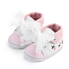 Load image into Gallery viewer, Baby Girl Shoes White Lace Soft Shoe Prewalker Walking Toddler Kids Shoes First Walker