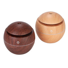 Load image into Gallery viewer, 130ML USB Aroma Diffuser Ultrasonic Cool Mist Humidifier Air 7 Color Change LED Night Light For Office Home
