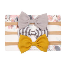 Load image into Gallery viewer, Baby Girls Headband Infant Elastic Headwear Kids Hair Accessories Bow Set For Baby Girls