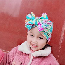 Load image into Gallery viewer, Cute Baby Hat Toddler Kids Soft Cotton Turban Beanies Hat Boy Girl Floral Bowknot Head Wraps
