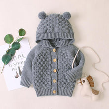 Load image into Gallery viewer, Autumn Infant Hooded Knitting Outwear coat / Jacket For Newborn Baby Boys GirlIn Modern New Elegant Design