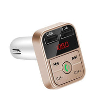 Load image into Gallery viewer, Fast USB Car Charger Bluetooth 5.0 FM Transmitter Modulator Handsfree Car Kit 3.1A Fast Phone Charger Audio MP3 Player