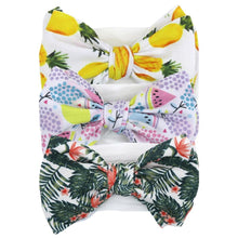Load image into Gallery viewer, Modern Luxury Elegant Baby Girls Headband Turban Photography Props Baby Hair Accessories Bow 3 Pcs Set For Girls Baby