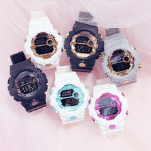 Load image into Gallery viewer, Electroic Shock Digital Watch Unisex Sports Waterproof Watch With LED Colorful Mode Wristwatch For Men and woman