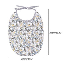 Load image into Gallery viewer, Floral Vintage Newborn Double Side Bibs Boys Girls Waterproof Linen Cotton Saliva Towel