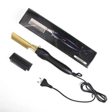 Load image into Gallery viewer, 2 in 1 Hair Straightener Curler Wet Dry Electric Hot Heating Comb Hair Flat Iron Straightening Styling Tool Home Appliances