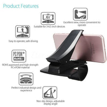 Load image into Gallery viewer, Black Strong Car Phone Holder Stand Adjustable Max 6.5 Inch For Mobile Phone Support