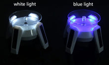 Load image into Gallery viewer, Rotating Display Stand 360 Degrees Exhibition Product Solar Powered Led Light Display Stand with Battery Power