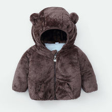 Load image into Gallery viewer, Shiny Toddler Baby Warm Hooded Coat Winter Outerwear Infant Clothes Cute Jacket Baby Clothes For Girls