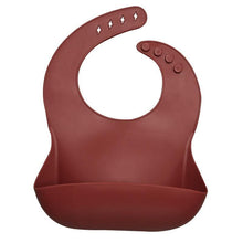 Load image into Gallery viewer, Silicon Breastplate Baby Bib Waterproof Solid Infant Bandana Bibs Newborn Feeding Burp Cloth Bib For Kids