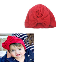 Load image into Gallery viewer, Baby Hat Soft Lovely Flower bowknot for Baby Girl Toddler Turban Hir Band Cap Newborn Headwrap Hat Baby Hairband