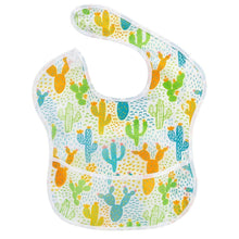 Load image into Gallery viewer, Waterproof Baby Bibs Polyester TPU Feeding Bibs Washable Baby Bibs with Food Catcher For Kids