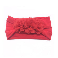Load image into Gallery viewer, Baby Bows headbands Turban Kids Artificial Floral Elastic Toddler Solid Headband Hair Band Bow For Girls