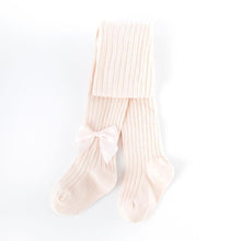 Load image into Gallery viewer, Children Bowknot Tights Cotton For Baby Girls Pantyhose Kids Infant Knitted Breathable Tights Soft And Warm Elastic Tight