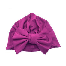 Load image into Gallery viewer, Luxury Modern Baby Headband Hat Bowknot Print Cotton Stretchy Turban Headband Infant Head Wrap Beanie Hat For Babies and Kids