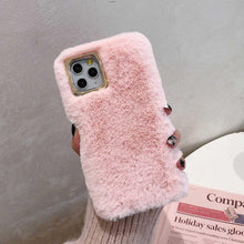 Load image into Gallery viewer, Fashion Plush Leopard Phone Case For Iphone 11 Pro Max Xs Max X Xr Cases Furry Fluffy Warm Cover For Iphone 6 6s 7 8 Plus Case Women Fashion Faux Fur Case For Iphone