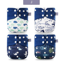 Load image into Gallery viewer, Eco-friendly Diaper Adjustable Reusable Coffee Fiber Diaper Pocket Fit Baby Nappies Pants Waterproof Nappies for Baby and Kids In Modern Design