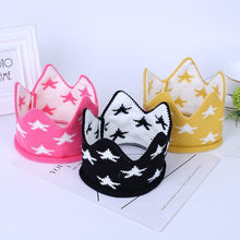 Load image into Gallery viewer, Modern Luxury New Trend Baby Hat Girls and Boys Crown Knitted Cap Toddler Empty Top Hats Newborn Design Woolen Yarn Bonnet For Kids