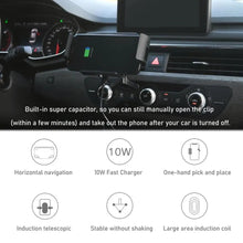 Load image into Gallery viewer, Automatic Clamping Car Wireless Charger for Samsung Galaxy Z Fold 5 4 3 Note20 9 iPhone 12 11 13 Max Air Vent Mount Phone Holder