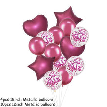 Load image into Gallery viewer, 14Pcs Multi Confetti Balloons For Happy Birthday Party Balloons In Several Luxury Variant Helium Ballons For Celebrations for Boy Girls and Babies party