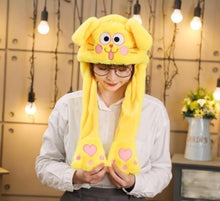 Load image into Gallery viewer, Modern Elegant Winter Interesting Girls Animals Ear Moving Jumping Hats Children and Adults Women Warm Rabbit Winter Caps In Modern Design