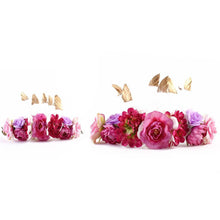 Load image into Gallery viewer, Luxury Modern Brazil Stlye Baby and Mother Feather Flower Headdress Headwear European Flower Headband For Mother and Daughter