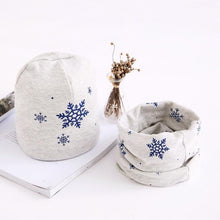 Load image into Gallery viewer, Star Print Cotton Hat And Scarf Baby Beanie Kids Caps Children's Accessories For Boys and Girls