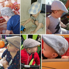 Load image into Gallery viewer, Fashion Baby Hat Handsome Cotton Linen Baby Boy Cap Elastic Kids Hat Baby Accessories For Boys
