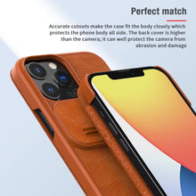 Load image into Gallery viewer, Super Hard Back Soft Shock Absorb Cover for iPhone 13 Pro Max Case Slide Camera Business Black Elegant Back Cover for iPhone 13 Mini 13 Pro Max Case