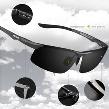 Load image into Gallery viewer, VEITHDIA Aluminum Magnesium Men's Polarized VU400 Sun Glasses Night Vision Mirror Male Eyewear Sunglasses Goggle Oculos 6502
