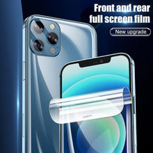 Load image into Gallery viewer, Full Cover Hydrogel Film For iPhone 13 7 8 Plus 6 6s Screen Protector 11 12 13 Pro mini XR X XS Max SE 2020 Back Film Not Glass Full Cover Screen Protector for iPhone