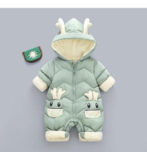 Load image into Gallery viewer, Modern Elegant Baby Warm Thick Cotton Hooded Jumpsuit Snowsuit Rompers Outfit for Children In Modern Design