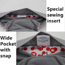 Load image into Gallery viewer, Colorful Modern Baby Cloth Diaper Bamboo Charcoal Nappy All-in-one Diapers sewn 3 Layers Micro fleece Insert Inside Reusable Diaper For Baby and Kids For Unlimited Use