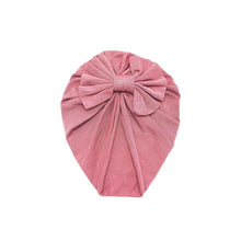 Load image into Gallery viewer, Luxury Modern Baby Headband Hat Bowknot Print Cotton Stretchy Turban Headband Infant Head Wrap Beanie Hat For Babies and Kids