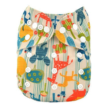 Load image into Gallery viewer, Baby One Size Fits All Reusable Baby Cloth Diaper with Microfiber Insert Diaper For Baby Boys and Baby Girls In Modern New Printed Design