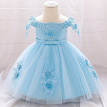 Load image into Gallery viewer, Luxury Modern Designer Toddler Baby Girl Infant Princess Lace Tutu Dress Baby Girl Wedding Dress Kids Party Dress