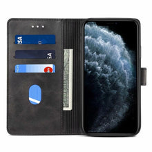Load image into Gallery viewer, Luxury Red Leather Magnetic Flip Case For Iphone 14 12 13 11 11 Pro Max Xr Xs Max X Wallet Cover For iphone Leather Wallet Case Card Slots Kickstand Magnetic Buckle Flip Phone Cover