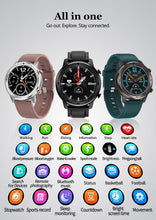 Load image into Gallery viewer, Modern Full Round Touch Display Smart Watch for Men In Business Luxury Style With IP68 Waterproof Protection and Heart Rate Blood Pressure Monitor 5 Days Standby Smartwatch