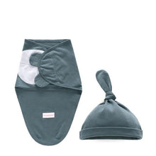 Load image into Gallery viewer, Newborn Wrapping Swaddle Baby Envelop Wrap Blanket Baby Hat Sleeping Bag Set Sleep Bag