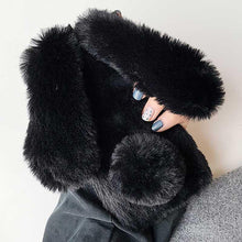 Load image into Gallery viewer, Cute Stuffed Plush Fluffy Case For iPhone 13 12 11 Pro XS Max X XR 12Mini Rabbit Ears Furry fluffy Fur Plush Warm Cover for iPhone 6 6S 7 8 Plus Phone Case