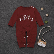 Load image into Gallery viewer, Newborn Baby Button Letter Long Sleeve Romper / jumpsuit for baby girls and boys.